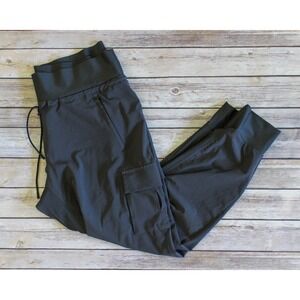 Athleta Pants Womens 12 Gray Sutton Cargo Jogger Pull On Pockets Stretch Hiking